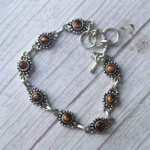 Tiger Eye <b>Bracelet</b> 925 Sterling Silver Toggle Clasp Women Jewelry Natural Gemstone Handmade Elegant Design Gift - Product Image 6