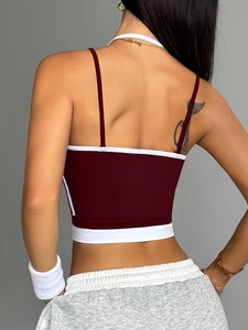 Soutien-gorge de sport long à maintien élevé |   Débardeur de yoga à bretelles croisées |   Vêtements de sport élastiques et compressifs pour femmes, service OEM - Product Image 6
