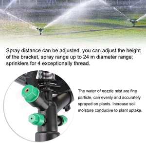 Arroseur d'irrigation en plastique pour ferme, jardin, pelouse, serre, arrosage des cultures agricoles et système moderne de distribution d'eau - Product Image 5