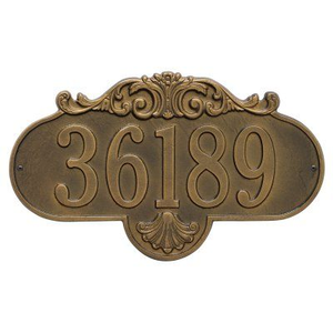 Traditional Metal Plaque Ornamental Wall Hanging Decor - Product Image 2