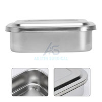 Plateau pour instruments chirurgicaux en acier inoxydable à surface lisse, utilisation manuelle, réutilisable pour des procédures chirurgicales organisées