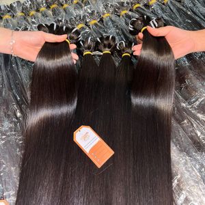 Extensiones de Cabello Humano Virgen Vietnamita 100% Natural, Grado 12A, Liso Extremo, Cabello Crudo Sin Procesar de Alta Calidad - Product Image 2