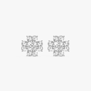 Pendientes de Oro Blanco de 14K con Diamante Cultivado en Laboratorio con Corte Corazón, Certificado IGI, Joyería Moderna HIPHOPSTAR - Product Image 2