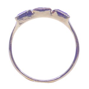 Wedding Wear 925 Sterling Silver <b>Gold</b> Plated Jewelry Amethyst Blue Topaz Gemstone Women Wear Classic <b>Ring</b> - Product Image 2