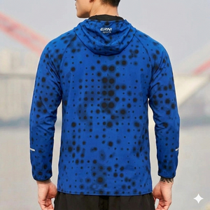 New Design Unisex <b>Winter</b> Thin <b>Running</b> <b>Jacket</b> Quick Dry Windproof Hooded Sportswear for Cycling Gym Fitness Outdoor Training - Product Image 4