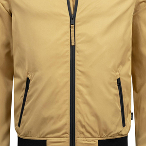 Chaqueta Bomber para Hombre, Color Bronceado, Cierre de Cremallera, Estilo Casual Urbano, Corte Ajustado, Material Poliéster/Nailon, Otoño/Invierno, Diseño con Parches y Letras en la Parte Delantera - Product Image 6