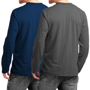 Chemises unies vintage de haute qualité pour hommes, 100% coton, séchage rapide, respirantes, personnalisables, col rond, manches courtes, coupe classique - Product Image 6