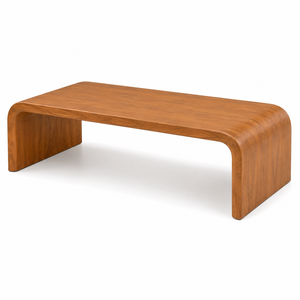 Mesa Auxiliar Moderna de Madera de Teca Sólida, Duradera y Ecológica, con Diseño de Cascada, para Comedor - Product Image 3