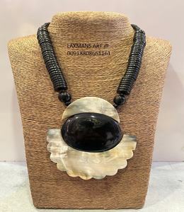 Hot Sale Horn Beaded Trendy <b>Necklace</b> 2024 Model Horn Beaded African Design <b>Necklace</b> for Women Horn Beaded Fashion <b>Necklace</b> - Product Image 1