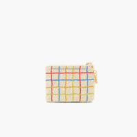 Tas Clutch Bordir Buatan Tangan Kain Katun Desain Buah Lemon Jeruk Payet Mutiara Manik-Manik Rantai Resleting Tali Selempang Mode Kustom