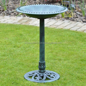 อ่างน้ำนกโลหะคุณภาพสูงสำหรับตกแต่งสวนภายนอก พร้อมฐานตั้ง ทนทาน ป้องกันสนิม เหมาะสำหรับจัดสวนหลังบ้าน - Product Image 1