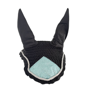 Cache-oreilles respirant en maille pour cheval avec logo personnalisé, marque AWAISI, anti-mouches - Product Image 6
