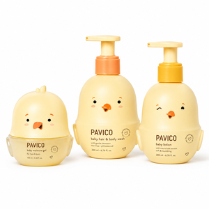 Baby Shampoo <b>Bottle</b> Chick Shape PE PP <b>200ml</b> Butter Yellow Lotion Pump Custom Color Liquid Soap Packaging Vietnam Manufacturer - Product Image 1