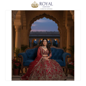 Proveedor Mayorista de Ropa India para Bodas, Lehenga Choli de Tela Suave con Trabajo de Lentejuelas para Mujer - Product Image 2
