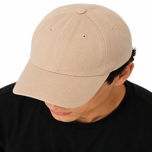 Casquette de baseball unisexe en coton lavé, design ajusté à 6 panneaux, couleur unie, style décontracté, pour le printemps et l'été, visière incurvée, réglable - Product Image 4