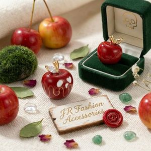 Pendientes de Manzana con Esmalte de Colores Vibrantes, Joyería Veraniega para Mujer, Ideal para Vacaciones en la Playa - Product Image 4