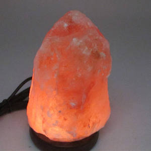 Modern Himalayan <b>White</b> Salt Lamp USB <b>Bedside</b> <b>Table</b> Light with Dimmer Switch Natural Rock Salt Brick Block - Product Image 1