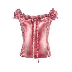 Chemises amples décontractées à manches courtes à carreaux pour femmes, blouses et hauts oversize en coton et polyester, style streetwear vintage 2026 - Product Image 5