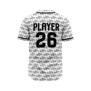 Maillot de baseball boutonné respirant à séchage rapide en maille pour le jour du match, l'entraînement, uniforme d'équipe, fournisseur OEM en gros - Product Image 5