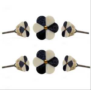 อุปกรณ์ตกแต่งเฟอร์นิเจอร์ ลูกบิดฝังกระดูก ดีไซน์โบราณ งานฝีมือทำมือ ดีไซน์ใหม่ ลูกบิดฝังกระดูกสำหรับลิ้นชักสำนักงาน - Product Image 2