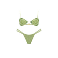 Ensemble bikini deux pièces noir en crochet fait main avec détails floraux et perles, col halter et laçage, mini maillots de bain couleur unie