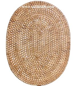 Posavasos de diseño de ratán hecho a mano elegante de tendencia caliente, de estilo clásico portavasos, accesorios de cocina con almohadilla para plato de comida, artesanía - Product Image 1