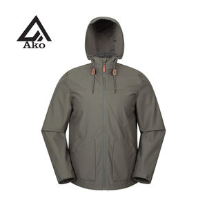 Veste de sport softshell imperméable et réfléchissante pour homme, respirante, avec capuche, pour le travail et les sports de plein air, par AKO - Product Image 1