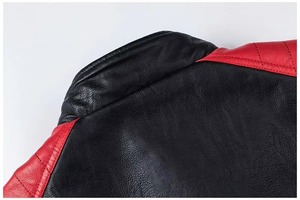 Men's Casual Fashion High Quality Waterproof Breathable Motorcycle <b>Jacket</b> with Stand Collar and <b>Sheep</b> <b>Skin</b> Leather - Product Image 3