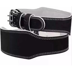 Genuine Leather 10mm Weightlifting <b>Belt</b> with Buckle Closure Non-Slip Heavy Duty Professional Gym Training Back & Waist Support - Product Image 1