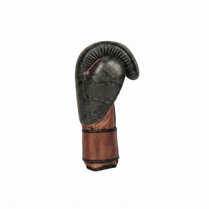 Leather Boxing <b>Gloves</b> Training Lightweight Soft Anti-Slip Brown <b>Black</b> Snake Print Durable Professional Customizable <b>Mesh</b> Lining - Product Image 3