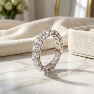 แหวน2.90CTW ตัดทรงกลมชุดแหวนนิรันดร์ - Product Image 3