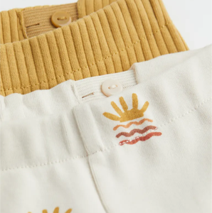 Pantalones de Boutique para Bebés Unisex, Nuevos Pantalones de Algodón al por Mayor con Estampado en las Piernas, Tejido de Punto para Niñas - Product Image 2
