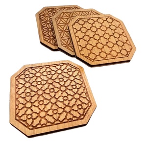 MDF COASTER UNIQUE TRADITION Modern-Friendly Sublimation Hardboard Mdf Squarestone CustomCoaster With Cork Back Coaster - Product Image 2