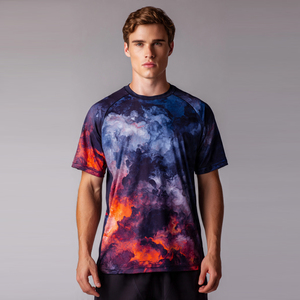 Casual Sublimation T-Shirts Men Summer Lightweight Sublimation Tee Shirt Men's Short Sleeve Crew Neck Printed <b>TShirt</b> Men - Product Image 4