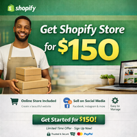Crearemos una Tienda Shopify Profesional de Nivel Empresarial con Soporte para MAC, Marketing Digital, Envío por Correo Electrónico para tu Negocio (2-3 Días)