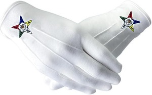 Freemason <b>White</b> Cotton Gloves Apparel Fabric Weight Class Light weight Material Cotton glove - Product Image 5