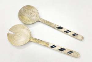 Meilleures ventes : Cuillère et fourchette à salade en bois avec manche en résine, logo personnalisé, qualité fantastique, ustensiles de cuisine, couverts - Product Image 6