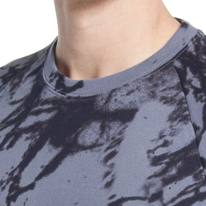 Sweat-shirt à col rond camouflage pour homme – Pull oversize streetwear bleu et noir, haut décontracté à manches longues avec motif Y2K - Product Image 6