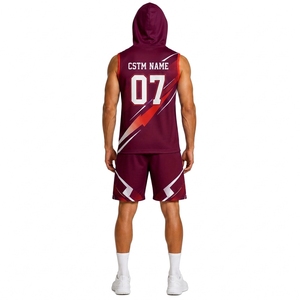 Maillot et short de sport athlétique 7 contre 7 sans manches, uniforme de performance personnalisé pour équipe - Product Image 2