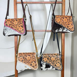 Nouvel Arrivage 2026 – Sac à Main Designer en Cuir Véritable Fait Main avec Motifs Floraux, Sac Bandoulière Premium en Cuir de Vachette pour Femme - Product Image 5