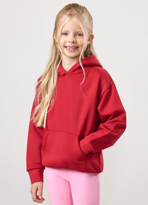 Solid Winter Fleece Flare Pant Hoodie Set Kids Boys Girls Pullover <b>Tracksuit</b> Two Piece Outfit Breathable Windproof - Product Image 2