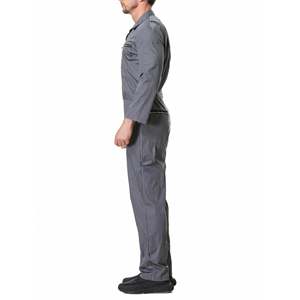Combinaison unisexe à manches longues avec logo personnalisé OEM, fermeture éclair et multiples poches, uniforme de mécanicien - Product Image 6