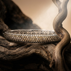 เครื่องประดับอัญมณีน่าเชื่อถือคุณภาพสูง18K สีทองขาวดำโรเดียมเพชรแท้สร้อยข้อมือกลมสำหรับเป็นของขวัญสำหรับผู้หญิง - Product Image 4