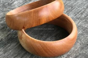 Midnight Glint Wooden Bangles Wood Metal Inlay Modern Elegant Timeless Womens Jewelry Bracelets Eco Artisan Style Wood <b>Crafts</b> - Product Image 5