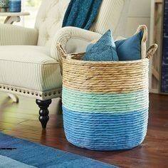 Panier en jacinthe d'eau fait main, tendance et luxueux, prêt à offrir, décoratif, écologique, léger, organisateur de rangement personnalisable - Product Image 4