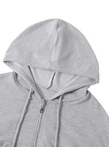 anti-wrinkle Custom Breathable Heavyweight <b>White</b> 500 Gsm Cotton Fleece Puff Printing Pullover <b>hoodies</b> for woman breathable - Product Image 4