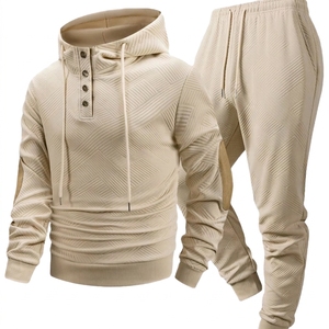 Conjunto de Pantalones y Sudadera Casual para Hombre, Traje Deportivo de Dos Piezas para Actividades al Aire Libre y Diarias - Product Image 1