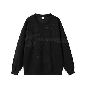 Nuevo diseño, la mejor sudadera con pedrería para hombre, MOQ bajo, sudadera con pedrería para hombre a precio de mayorista, hecha en Pakistán - Product Image 4