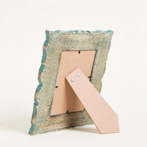 Cadre photo rustique artisanal en bois massif, style vintage, décoratif pour la maison, le bureau et la décoration intérieure - Product Image 4