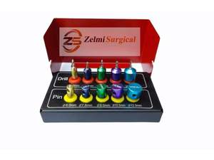 Kit de Posicionamiento para Implantes Dentales, Sistema de Perforación Quirúrgica Guiada con Brocas de Acero Inoxidable, Pines Guía OEM Zelmi Surgical - Product Image 3